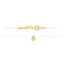 Gargantilha Nylon Ponto Luz Dourado Folheado Ouro Rommanel 5 Foto mini 4