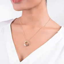 Gargantilha Rommanel Banhada A Ouro Abençoado Por Deus Cor Dourado Foto mini  3