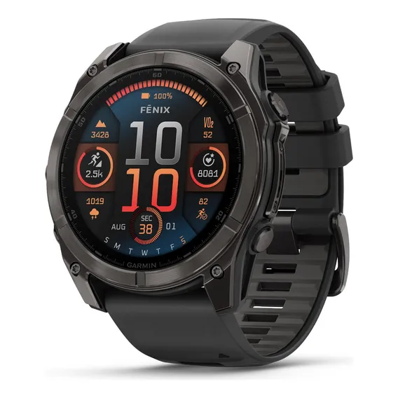 Garmin Fenix 8 Carbon Gray 51mm Safira Amoled Foto 1