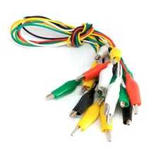 Garra 10 Fios Jacaré Cabo Eletrônica Cabo Arduino Colorido Jumper Foto mini 1