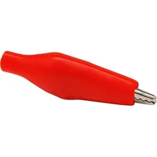 Garra De Jacaré Mini 5a Preta - Vermelha Kit Com 10un Foto mini 2