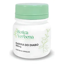Garra Do Diabo Natural 500mg 60 Cáps Botica Verbena Foto mini 1