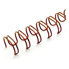 Garra Duplo Anel A4 Wire-o 3x1 Diam 5/16 Bronze Foto mini 1
