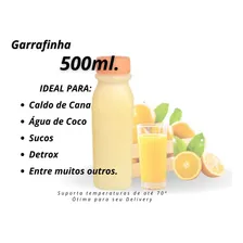 Garrafa 500ml P/ Sucos E Bebidas Kit Com 50 Unidades Foto mini 4
