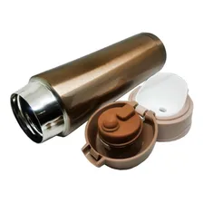 Garrafa 500ml Térmica Aço Inox Inquebrável Dourado Foto mini  2
