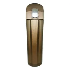 Garrafa 500ml Térmica Aço Inox Inquebrável Dourado Foto  mini 1