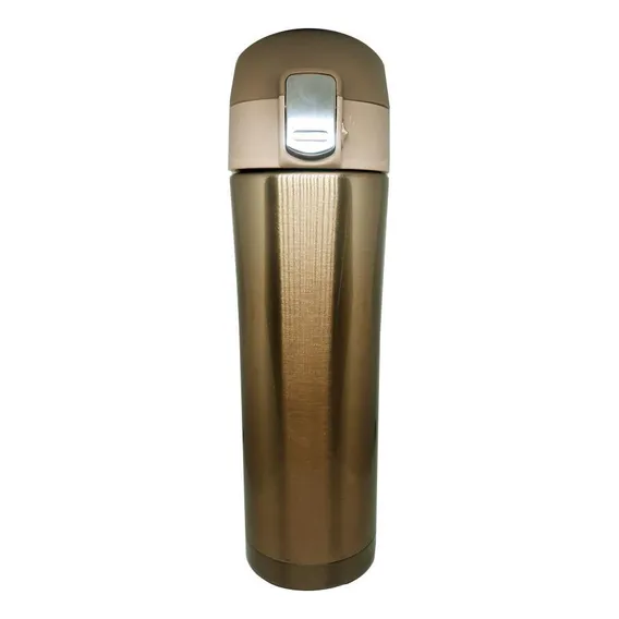 Garrafa 500ml Térmica Aço Inox Inquebrável Dourado Foto 1
