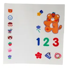 Garrafa Água 1.3l Motivacional Garrafa Com Alça Com Adesivos Cor Azul/laranja Foto mini 4