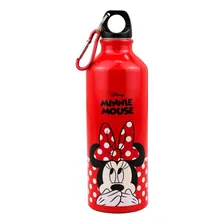 Garrafa AlumÃnio Vermelho Minnie Tapa Boca 500ml Disney Foto mini 1