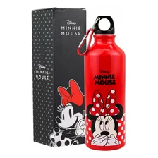 Garrafa AlumÃnio Vermelho Minnie Tapa Boca 500ml Disney Foto mini 3