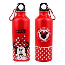 Garrafa AlumÃnio Vermelho Minnie Tapa Boca 500ml Disney Foto mini 2