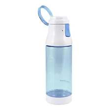 Garrafa Com Alça Superior E Trava Azul 400ml Foto mini 1