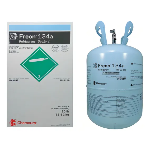 Garrafa de refrigerante Chemours Freon R134 13,62 kg Foto 1