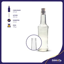 Garrafa Do Vidro Com Capacidade De 275ml - Rolha Foto mini 2