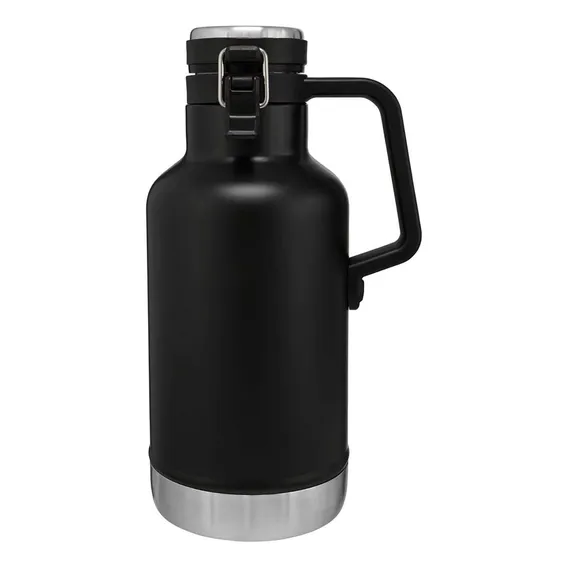 Garrafa Growler Parede Dupla Inox 1,3l Cor Preto Foto 1