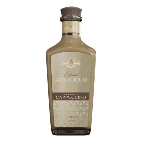 Garrafa Licor Fino De Cappuccino Gran Arthurium - 750 Foto 1