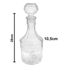 Garrafa Licoreira Em Vidro Para Whisky Licor E Vinho 1lt Foto mini 2