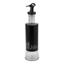 Garrafa Para Azeite Vinagre Negro Vidro Aco Inox 300ml Foto mini 1