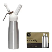 Garrafa Para Chantilly Prata 500ml + 10 Ampolas - Fpro Foto mini 1