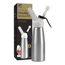 Garrafa Para Chantilly Prata 500ml + 10 Ampolas - Fpro Foto mini 2