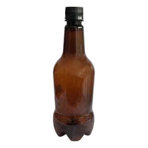 Garrafa Pet De Cerveja Âmbar 500ml C/ Tampa Lacre (100 Unid) Foto 1