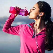 Garrafa Squeeze Feminina Para Água Academia Fitness 750ml Foto mini 2