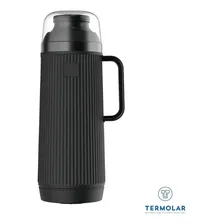 Garrafa Térmica 1 Litro Mundial Termolar Chá Café Leite Cor Preto Foto mini 2