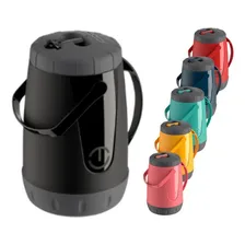 Garrafa Térmica 2,5l Conserva 12h Água Suco Erva Terere Chá Cor Preto Foto mini 4