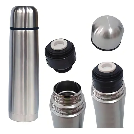 Garrafa Térmica 500ml Aço Inox Inquebrável Com Vacuum Cor Prateado Foto 1