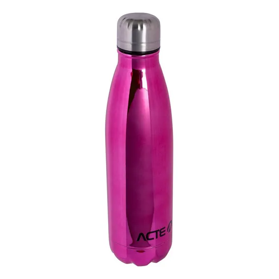 Garrafa Térmica Em Inox 500ml Acte Sports Cor Rosa Foto 1