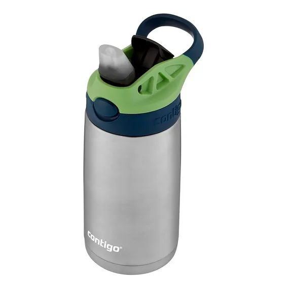 Garrafa Térmica Infantil Squeeze Copo Inox Autospout Verde 384ml Contigo Foto 1