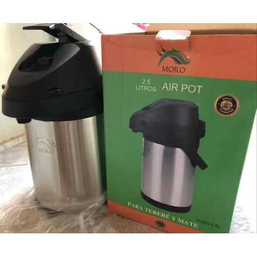 Garrafa Térmica Inox 2,5l Com Alavanca Para Terere Café Chá Foto 1