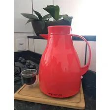 Garrafa Térmica Unitermi Paris 1 Lt Gatilho Bule Café Leite Cor Salmão Foto mini 4