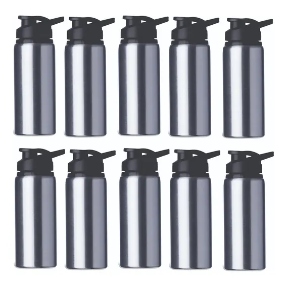 Garrafas Agua Squeeze Alumínio Sublimação 600ml Kit 10 Unid Foto 1
