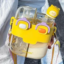 Garrafinha Com Dois Compartimentos 530ml Amarela Cor Amarelo Foto mini  3