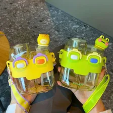 Garrafinha Com Dois Compartimentos 530ml Amarela Cor Amarelo Foto mini 4