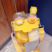 Garrafinha Com Dois Compartimentos 530ml Amarela Cor Amarelo Foto mini  2