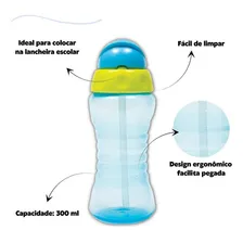 Garrafinha Fresh Buba Infantil 300  Canudo Retrátil Foto mini  2