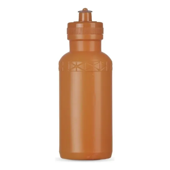 Garrafinha Plástica 500ml Fitness Academia - Pronta Cor Laranja Foto 1