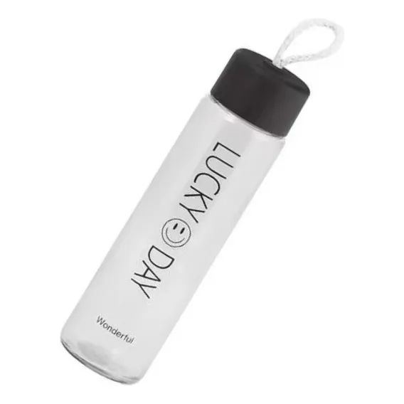 Garrafinha Squeeze Em Vidro Inox Esportivo Academia 360ml Foto 1