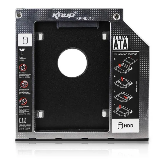 Gaveta Adaptador Caddy Para Drive De Cd 9.5 Knup Kp-hd010 Foto 1
