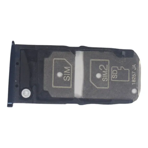 Gaveta Bandeja Sim Chip Slot Compatível Moto Z3 Play Cor Azul Foto 1