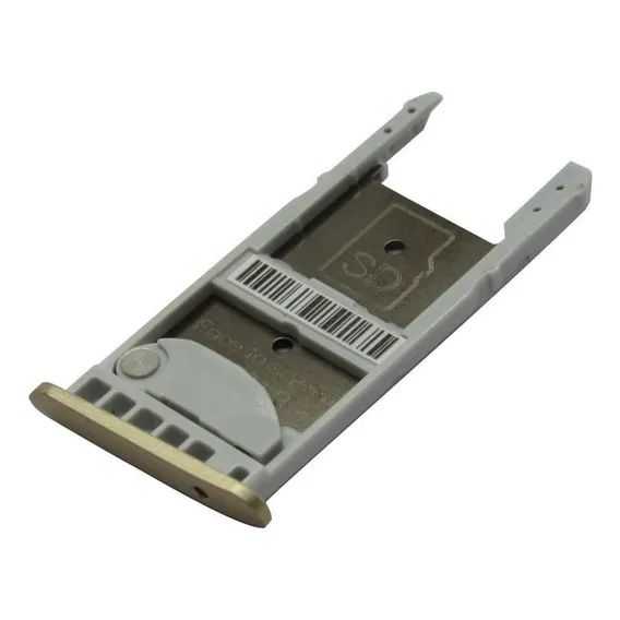 Gaveta Chip Sim Card Slot Dual Moto G5 G5 Plus - Dourada Foto 1