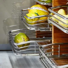 Gaveta Deslizante 570mm Aramada Fruteira Em Aço Inox Corredi Cor Cinza Foto mini 3