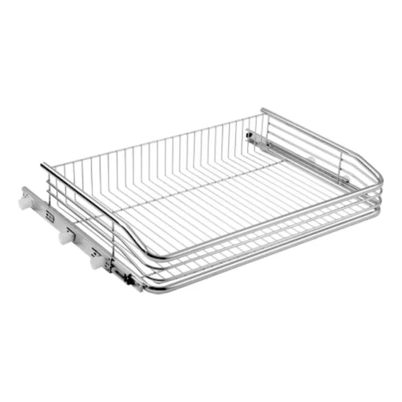 Gaveta Deslizante 570mm Aramada Fruteira Em Aço Inox Corredi Cor Cinza Foto 1