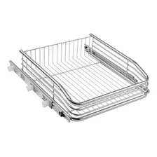 Gaveta Fruteira Aramada 470mm Deslizante Aço Inox Corrediça Cor Cinza Foto mini 1