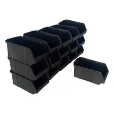 Gaveta Plastica Bin Preta Empilhavel Num 3 Foto  mini 1