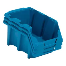 Gaveta Plástica Prática Empilhável Nr. 5 Azul 42002 Presto Foto mini  2