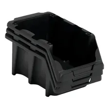 Gaveta Plástica Prática N5 Preto Empilhável Presto 1 Peça Foto mini 3