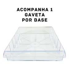Gaveteiro Organizador Modular Avulso Multiuso Magus Gvt2 Cor Azul 15L Foto mini 3